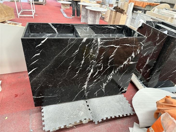Black Marquina Marble For Stone Sink