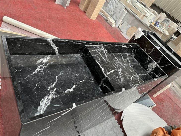 Black Marquina Marble For Stone Sink