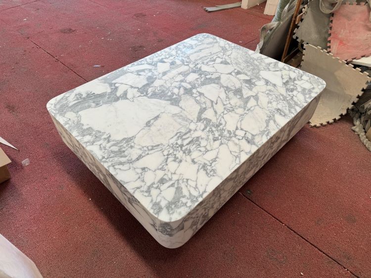 Arabescato White Marble Coffee Table interior design