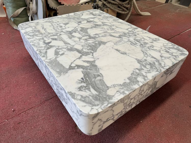 Arabescato White Marble Coffee Table living room furniture Arabescato White Marble Coffee Table living room furniture
